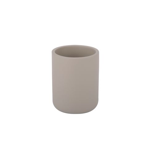 Vaso portacepillos de dientes para baño PUMP  Gris Claro Mate