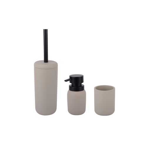 Vaso portacepillos de dientes para baño PUMP  Gris Claro Mate