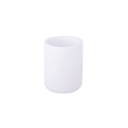 Vaso portacepillos de dientes para baño PUMP  Blanco Mate