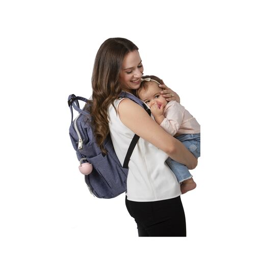 Porta chupete de bebe con asa para enganchar a bolsos, carritos o carteras