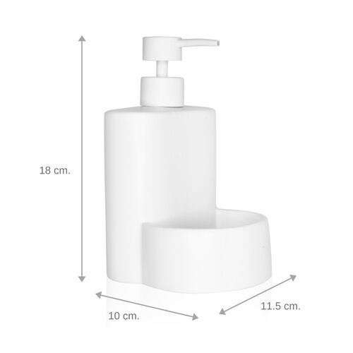 Dosificador de jabón para cocina MATE - blanco mate