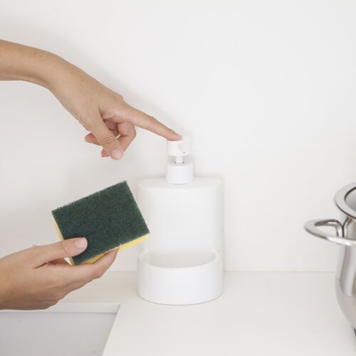 Dosificador de jabón para cocina MATE - blanco mate
