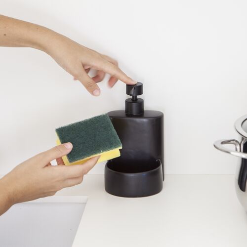 Dosificador de jabón para cocina MATE - negro mate