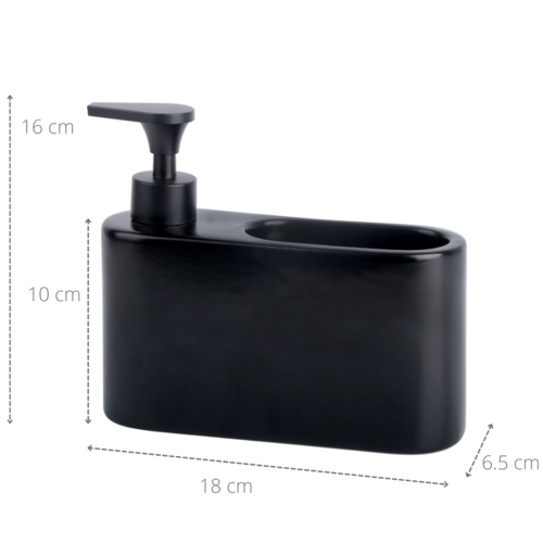 Dosificador de jabÃ³n para cocina de cerÃ¡mica  - negro