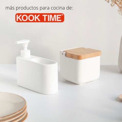 Dosificador de jabón para cocina de cerámica SLIM - blanco mate