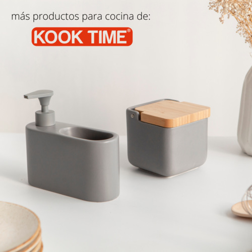 Dosificador de jabÃ³n para cocina de cerÃ¡mica SLIM - gris mate'