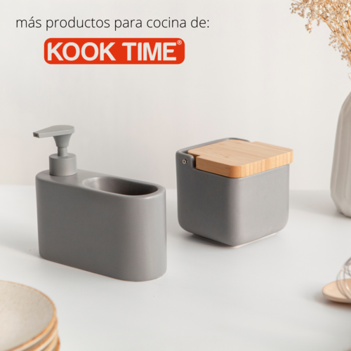 Dosificador de jabón para cocina de cerámica SLIM - gris mate