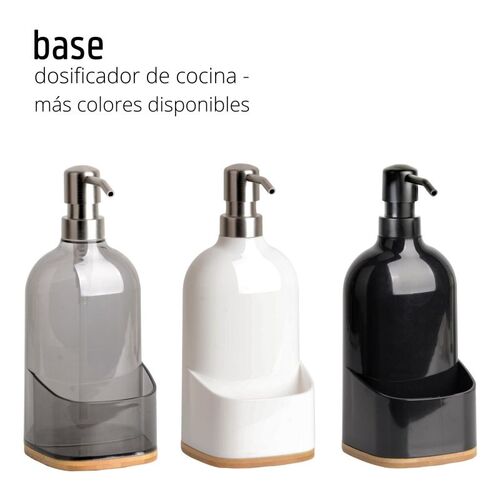 Dosificador de jabÃ³n de cerÃ¡mica BASE - Negro