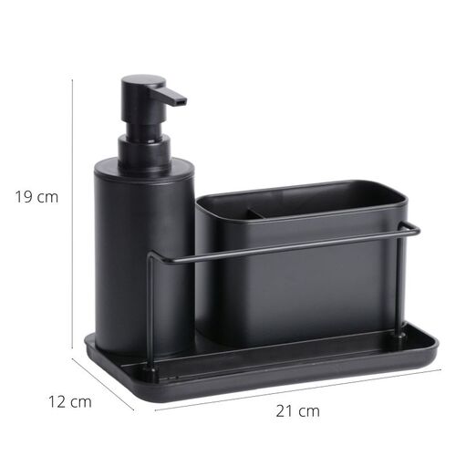 Dosificador de jabÃ³n para cocina NORDIC - Negro mate