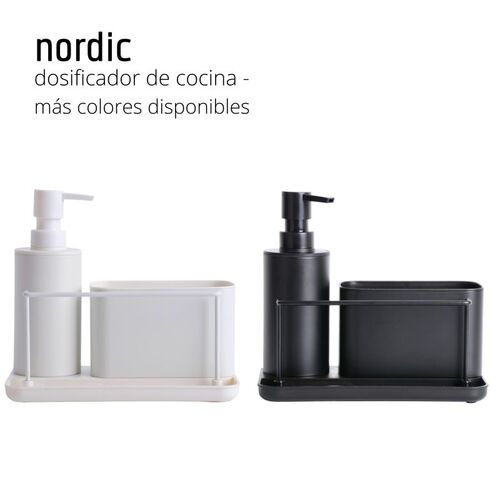 Dosificador de jabÃ³n para cocina NORDIC - Negro mate