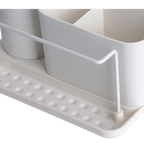 Kook Time Dispensador jabón Cocina Blanco - jabonera Cocina con Guarda  estropajos Fregadero - Apto para Cocina o