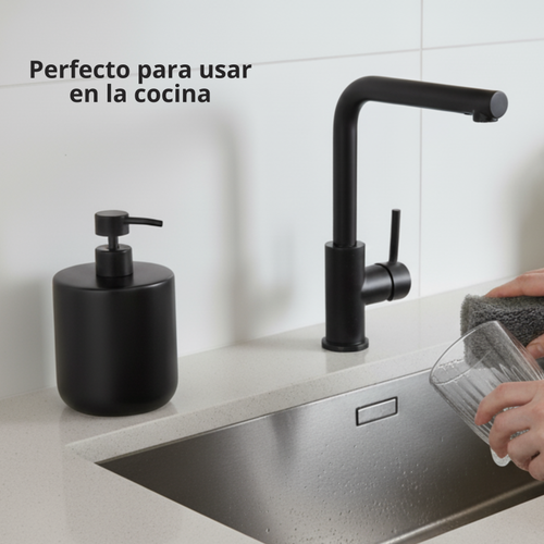 Dosificador de jabón Curve - Negro mate
